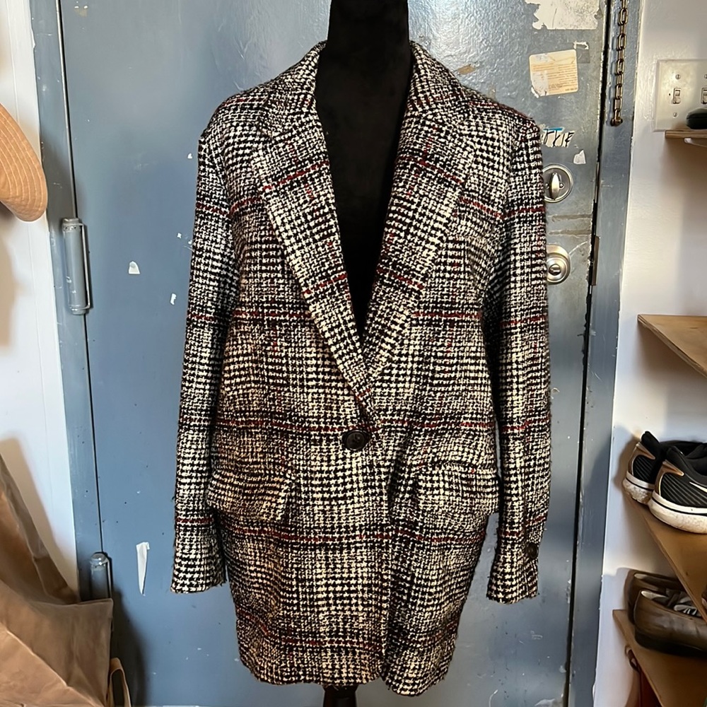 ISABEL MARANT ETOILE Checkered Plaid Coat